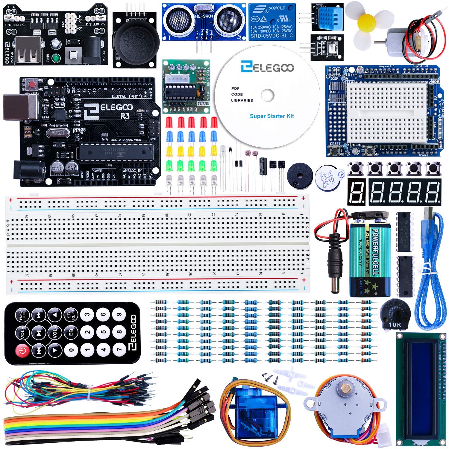 ELEGOO UNO Project Super Starter Kit with Tutorial 