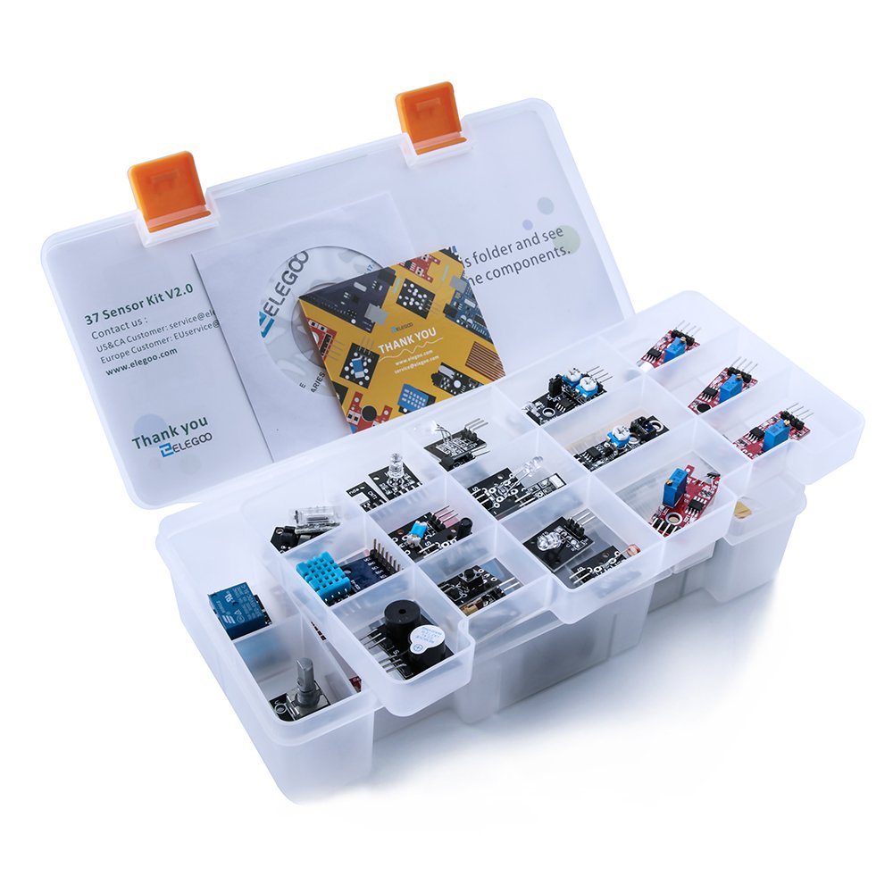 ELEGOO Upgraded 37 in 1 Sensor Modules Kit with Tutorial - ELEGOO-SMK